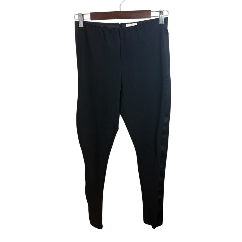 Sugarlips | Black High Rise Leggings with Satin Trim | Sz M